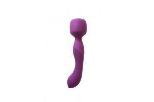 Heating Wand - универсальный двухсторонний вибратор-вонд с подогревом, 22х5.5 (фиолетовый)