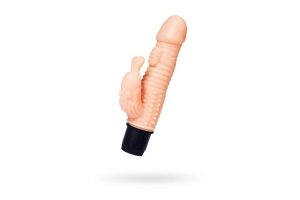 A-toys Multi-Speed телесный вибратор кролик с рельфной поверхностью, 16х3.5 см (телесный)