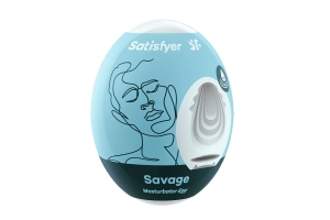 Satisfyer Egg Single Savage - Инновационный влажный мастурбатор-яйцо, 7х5.5 см