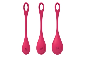 Satisfyer Yoni Power 1 - Набор одинарных вагинальных шариков (красный)