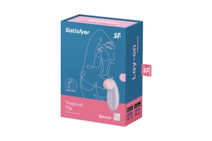 Вакуумный массажер Satisfyer Tropical Tip фиолетовый 044354SA
