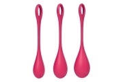 Satisfyer Yoni Power 1 - Набор одинарных вагинальных шариков (красный)