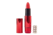 Вибромассажер Black & Red by TOYFA «Помада», силикон, красный, 9 см