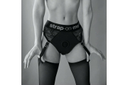 Черные трусики для насадок Diva Lingerie Harness - size M