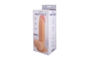 Lola Games Obey Instinct реалистичный фаллоимитатор с мошонкой и присоской, 20.1х3.8 см (телесный)