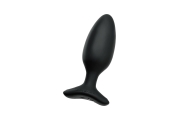 Черная анальная втулка LOVENSE Hush 2 (M) - 13,5 см.