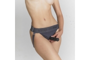 Трусики для страпона Strap-on-me HARNAIS LINGERIE UNIQUE, One Size, серый