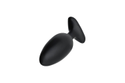 Черная анальная втулка LOVENSE Hush 2 (M) - 13,5 см.