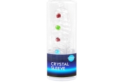 Erowoman-Eroman Crystal Sleeve - Закрытая стимулирующая насадка, 14х2.7 см