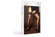 Le Frivole Sense - Классические чулки с кружевной резинкой с силиконом, 4\5 (чёрный)