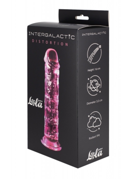Lola Games Intergalactic Distortion реалистичный дилдо на присоске, 18х3.2 см (розовый)