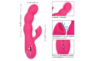 California Exotic Novelties OCEANSIDE ORGASM - Вибромассажер-кролик с вакуумной стимуляцией клитора, 12х3,25 см (розовый)
