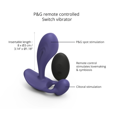 Вибромассажер Witty P&G Vibrator with Remote Control