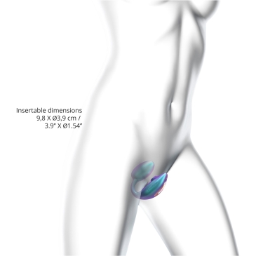Cтимулятор клитора и зоны G с пультом для пары Love to love WONDERLOVER - IRIDESCENT TURQUOISE