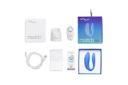 We-Vibe Match - Вибратор для пар, 7.7х3 см (голубой)