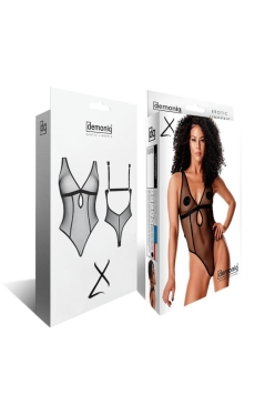 Demoniq Body LadyX Mireia - тедди с глубоким вырезом, (M)