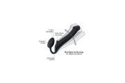 Strap-On-Me Semi-Realistic Bendable Violet M - Безремневой страпон, 15,6 см (фиолетовый)
