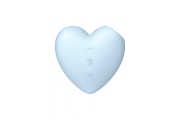 Satisfyer Cutie Heart вакуумный стимулятор клитора с вибрацией, 7.5 см (голубой)