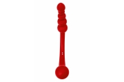 Двусторонний вибратор Black & Red by Toyfa, силикон, красный, 35 см
