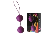Balls Erowoman-Eroman - Двойные вагинальные шарики, 3.5 см (фиолетовый)