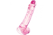 OEM - Розовый фаллоимитатор реалистичной формы, 19х3.5 см (розовый)