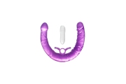 TOYFA Double Dildo with Vibro Bullet - Фаллоимитатор двусторонний с вибропулей, 35 см (фиолетовый)