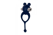 Виброкольцо с хвостиком Mickey силикон синий 12,5 см 782020