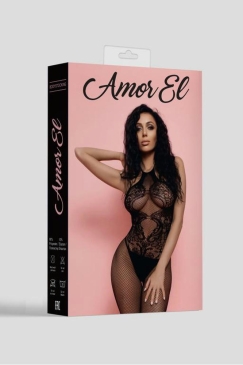Amor El La Mora - Кетсьюит (боди-комбинезон), S/L (черный)