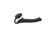 Strap-On-Me Semi-Realistic Bendable Noir M - Безремневой страпон, 15,6 см (черный)