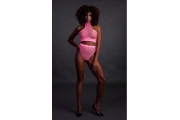 Топ и трусики Turtle Neck and High Waist Slip - Pink - XS/XL