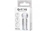 Toyfa A-Toys Ricol - Прозрачная насадка на палец, 8 см
