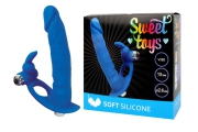 SWEET TOYS - Вибронасадка на член для двойного проникновения с ярко выраженной головкой , 15 см