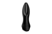 Анальная пробка с вибрацией и массажем бусинами Rotator Plug 2+ (black)