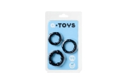 ToyFa A-toys - Набор из 3 чёрных эрекционных колец