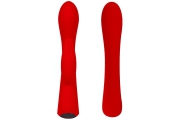 Erokay 5 Silicone Bunny Love - Вибромассажёр-кролик, 19.1х3.4 см (красный)