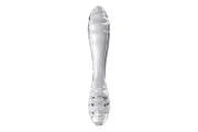 Satisfyer Dazzling Crystal 1 - Двусторонний стеклянный фаллоимитатор, 18,5х3.5 см (прозрачный)