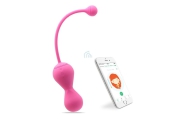 Magic Kegel Master 2 - Вагинальные шарики с управлением через приложение, 20,5 см (розовый)