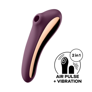 Вакуумный массажер Satisfyer Dual Kiss violet 003016SA
