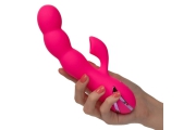 California Exotic Novelties OCEANSIDE ORGASM - Вибромассажер-кролик с вакуумной стимуляцией клитора, 12х3,25 см (розовый)