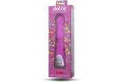 ToyFa Dolce Leo Bubblegum pink - Яркий рельефный вибратор, 16.5х3 см (фуксия)