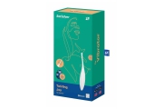 Satisfyer Twirling Joy перезаряжаемый точечный вибромассажер, 18х3.4 см (белый)