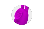 Вибратор с задорным язычком розовый BI-014795