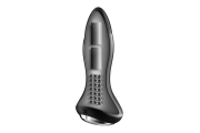 Satisfyer Rotator Plug 1+ анальная пробка с вибрацией, ротацией и управлением с телефона, 12.8х3.8 см (чёрный)