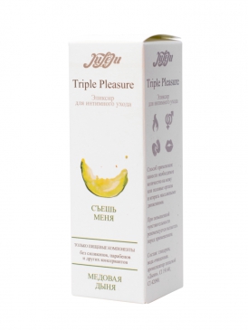 Эликсир для интимного ухода "Triple Pleasure" Медовая дыня 130 гр 10272JULEJU