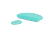 We-Vibe Moxie - Клиторальный смарт-вибратор с креплением на трусики на пульте ДУ, 9.2х6.4 см (голубой)