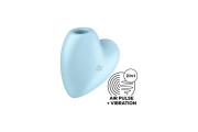 Satisfyer Cutie Heart вакуумный стимулятор клитора с вибрацией, 7.5 см (голубой)
