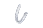 TOYFA Double Dildo - Фаллоимитатор двусторонний, 40х3,5 см (прозрачный)