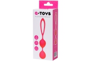 Toyfa A-Toys - Двойные вагинальные шарики, 17х3.1 см (розовый)