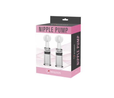 Erozon Nipple Sucker - Вакуумная помпа для сосков, 2х0.8 см (прозрачный)