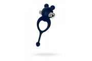 Виброкольцо с хвостиком Mickey силикон синий 12,5 см 782020